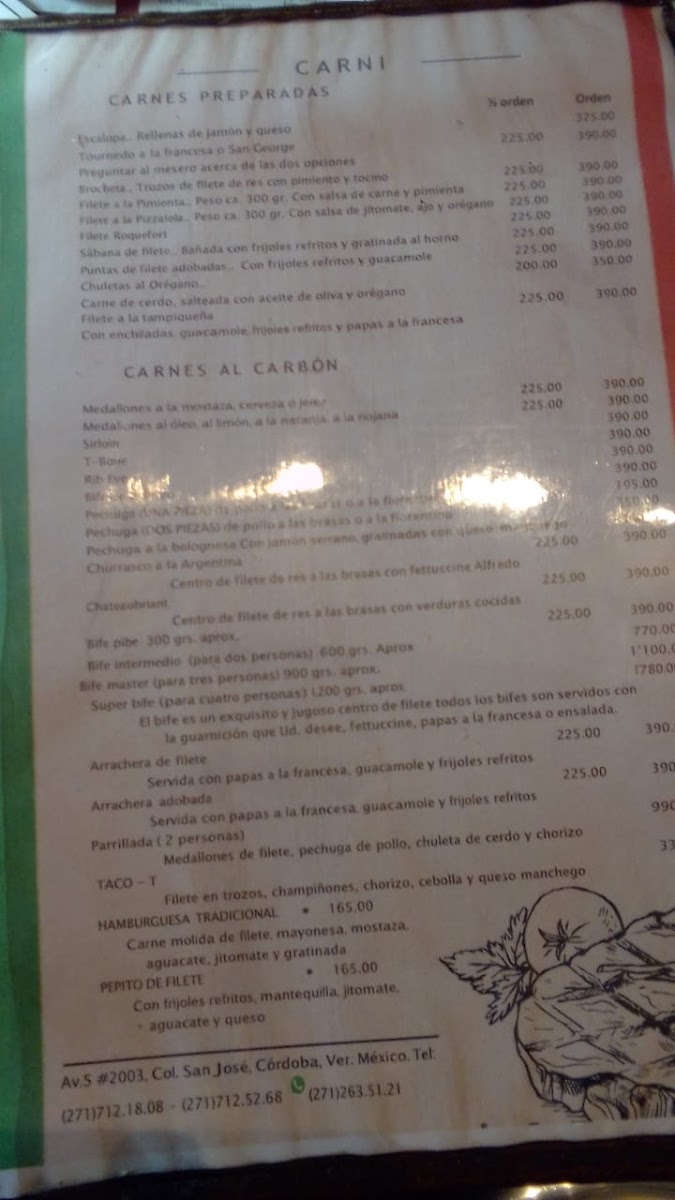 Trattoria Di Santa María Menu - Image 3
